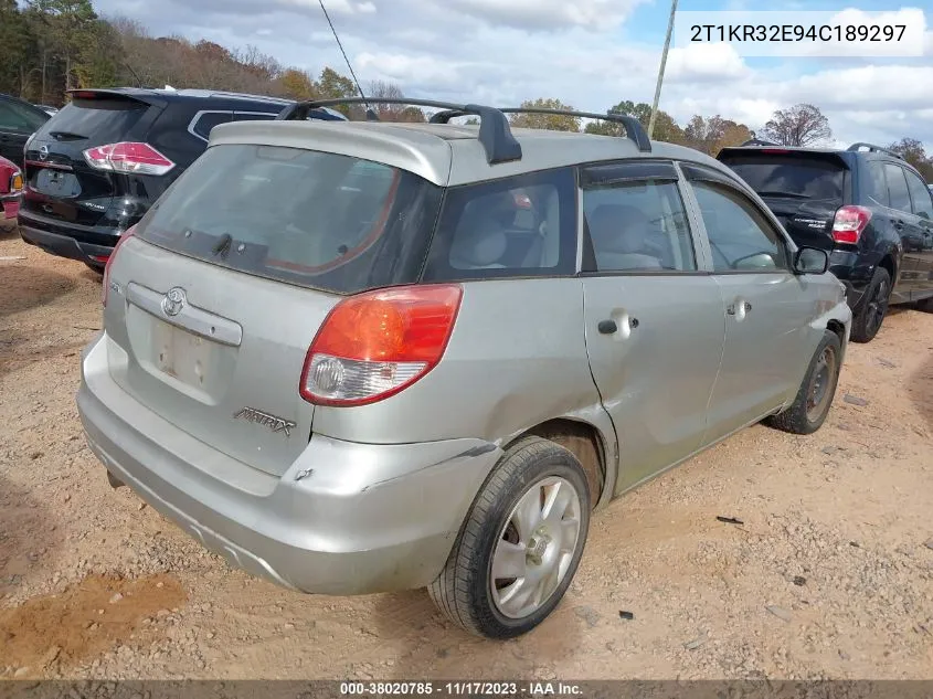 2T1KR32E94C189297 2004 Toyota Matrix Standard