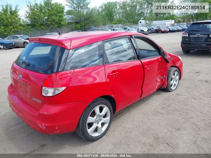 2T1KR32E24C180814 2004 Toyota Matrix Xr