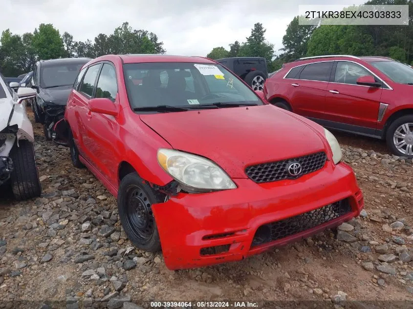 2T1KR38EX4C303833 2004 Toyota Matrix Xr