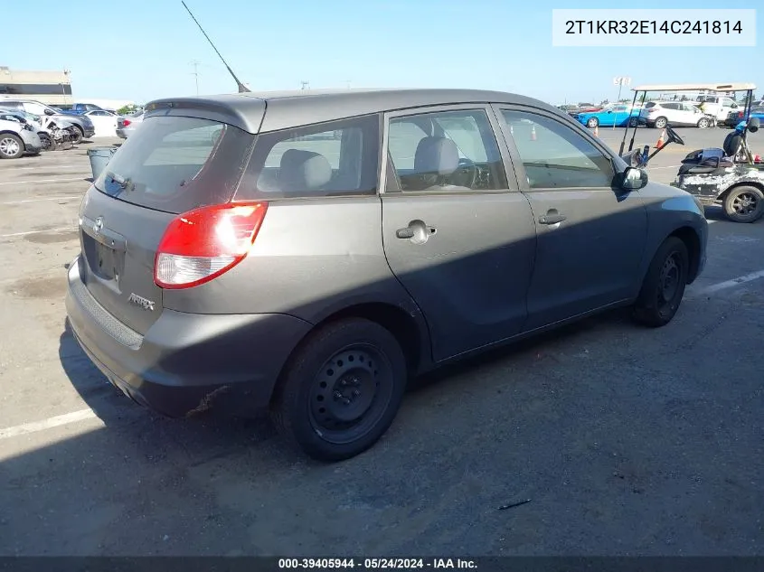 2T1KR32E14C241814 2004 Toyota Matrix Standard