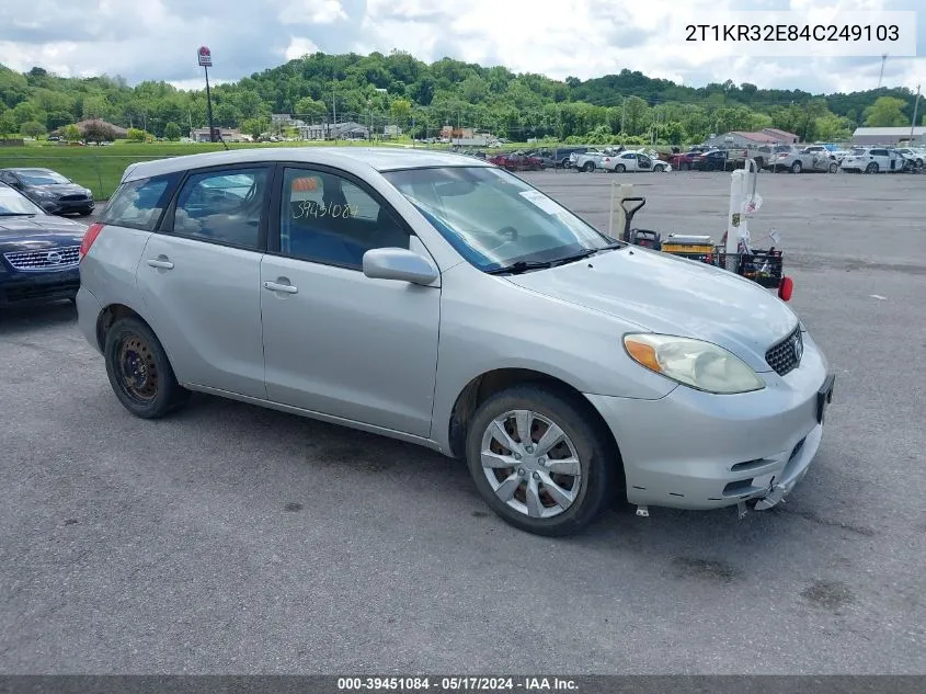 2T1KR32E84C249103 2004 Toyota Matrix Xr