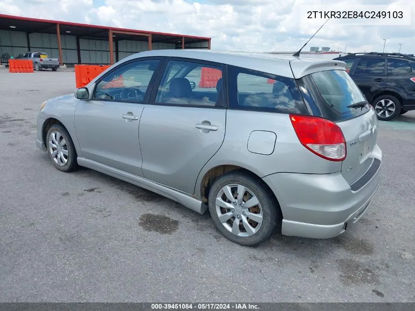 2T1KR32E84C249103 2004 Toyota Matrix Xr