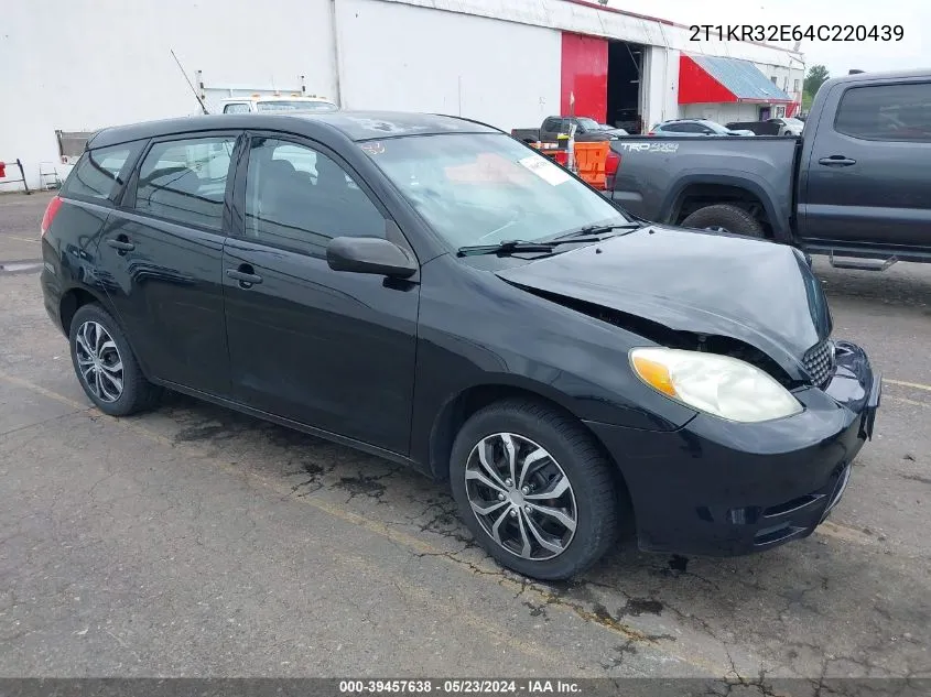 2004 Toyota Matrix Standard VIN: 2T1KR32E64C220439 Lot: 39457638