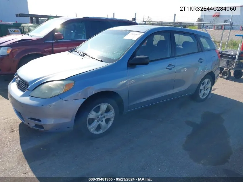 2004 Toyota Matrix Xr VIN: 2T1KR32E44C284060 Lot: 39481955