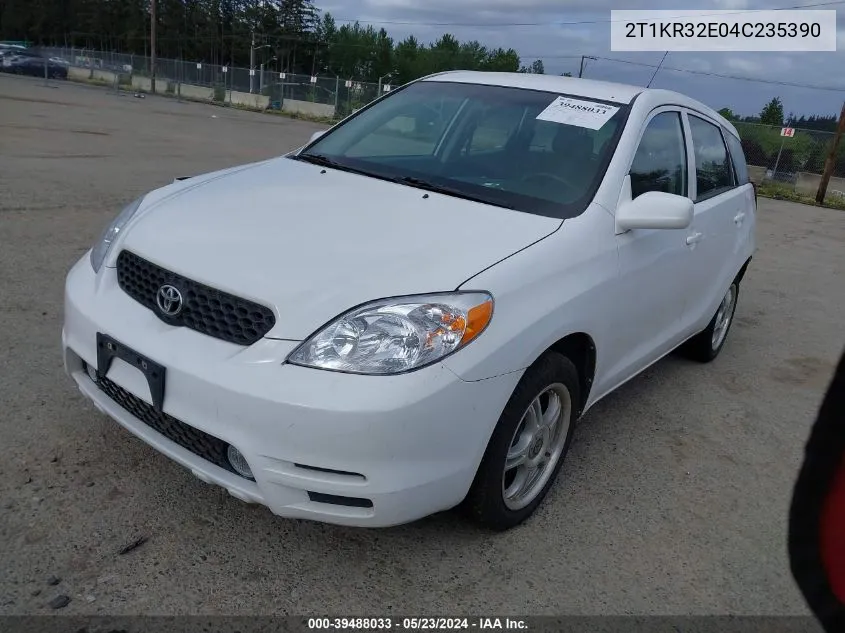 2T1KR32E04C235390 2004 Toyota Matrix Standard