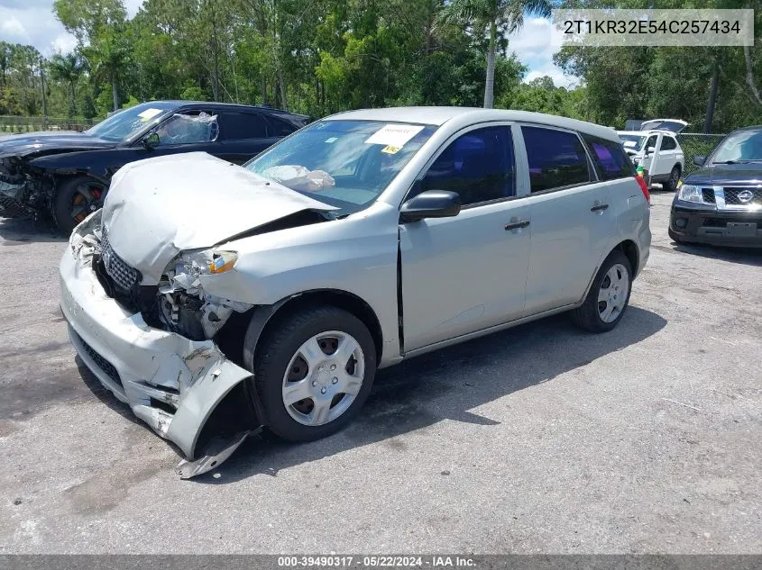 2004 Toyota Matrix Standard VIN: 2T1KR32E54C257434 Lot: 39490317