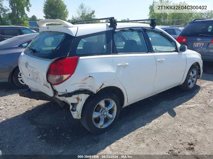 2T1KR32E04C300402 2004 Toyota Matrix Xr