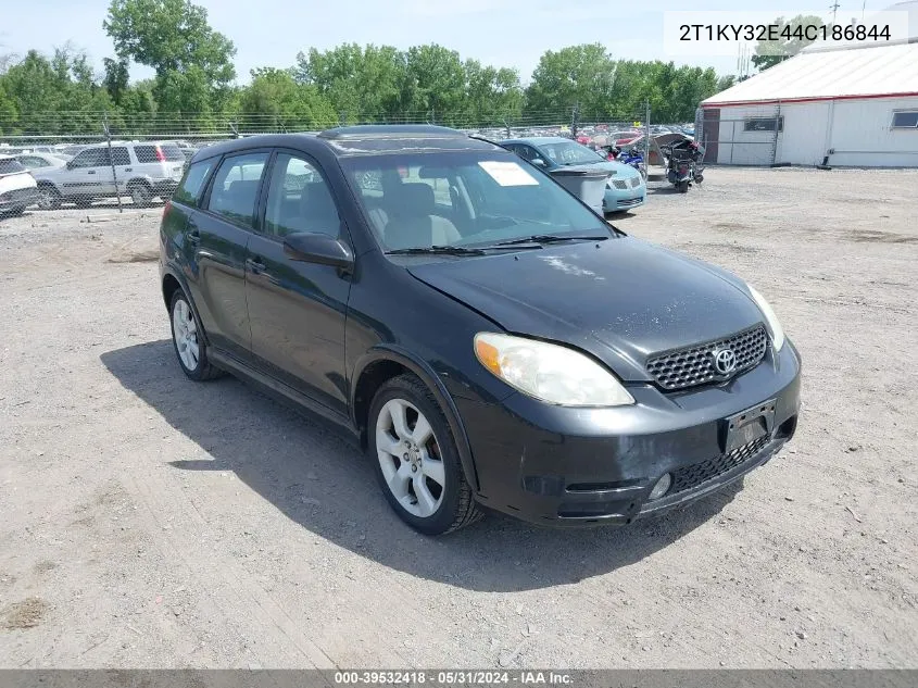 2004 Toyota Matrix Xrs VIN: 2T1KY32E44C186844 Lot: 39532418