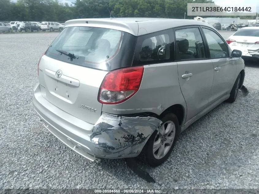 2T1LR38E64C184442 2004 Toyota Matrix Xr