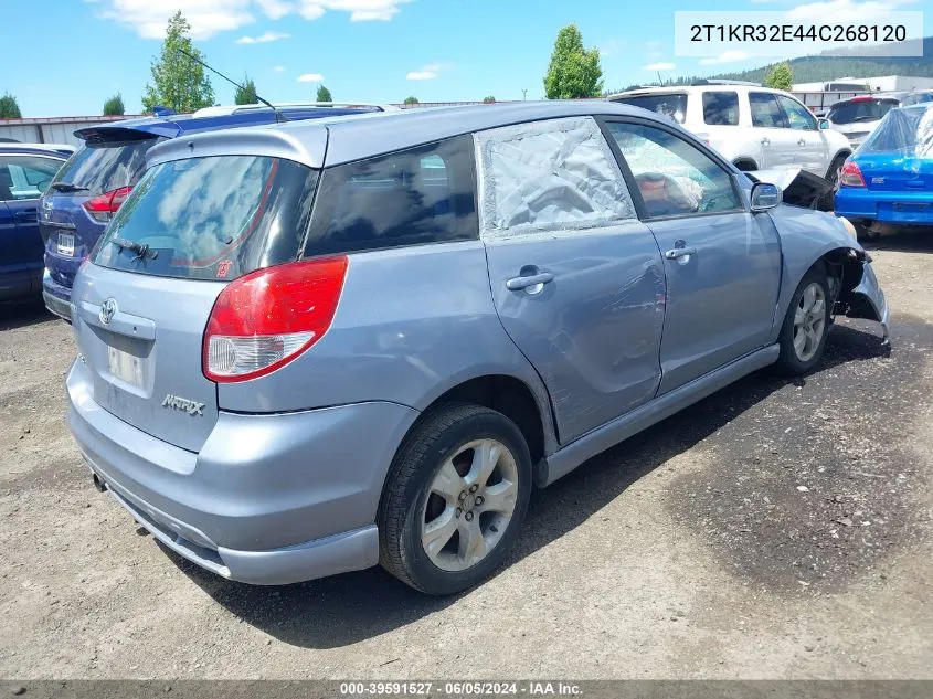 2004 Toyota Matrix Xr VIN: 2T1KR32E44C268120 Lot: 39591527