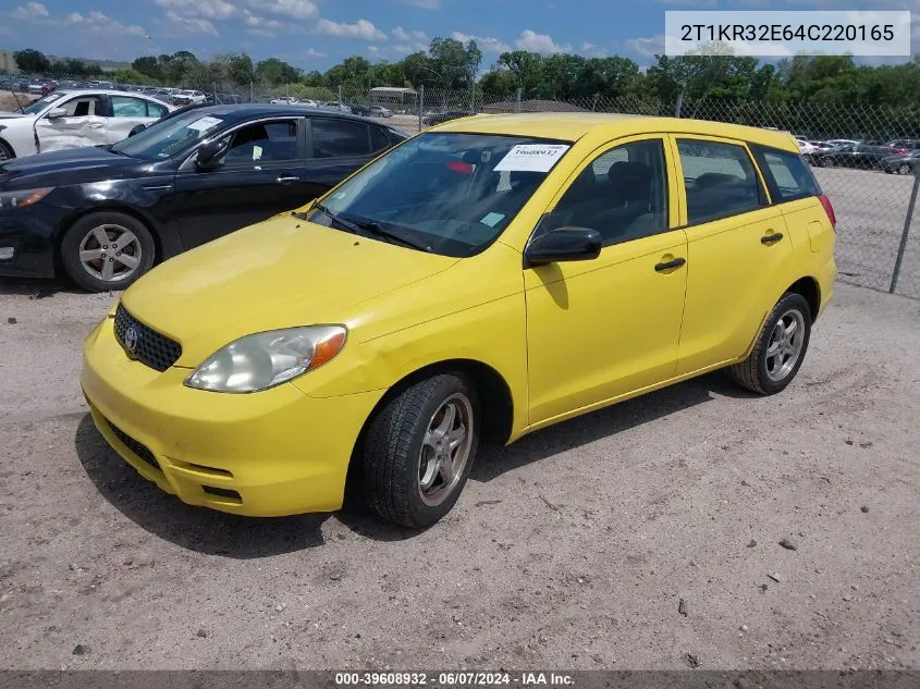 2T1KR32E64C220165 2004 Toyota Matrix Standard