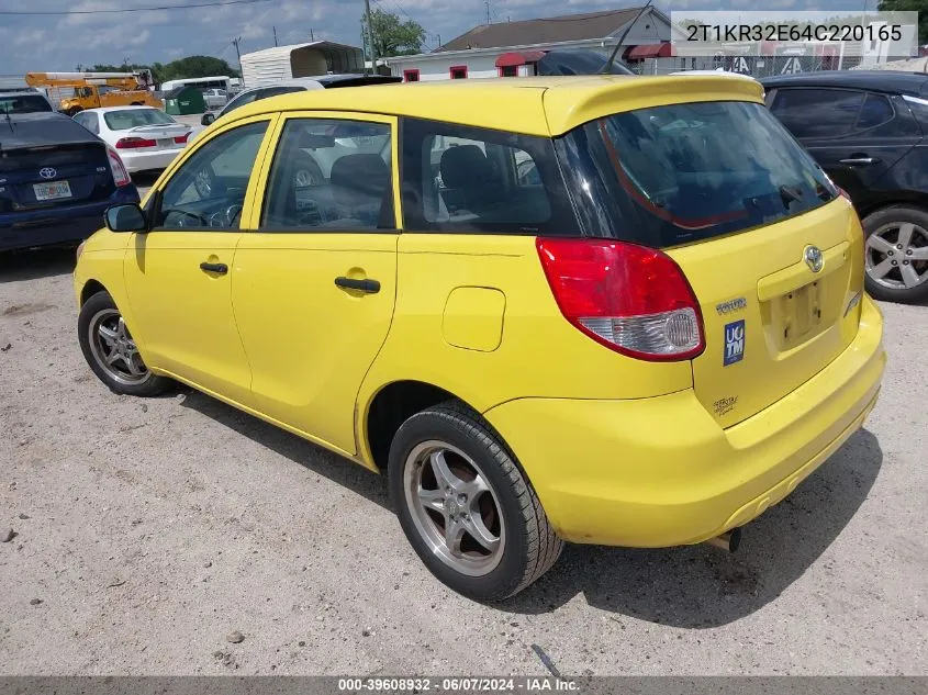 2T1KR32E64C220165 2004 Toyota Matrix Standard