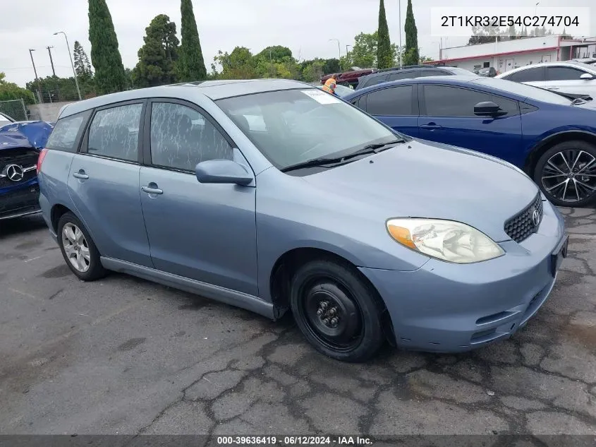 2T1KR32E54C274704 2004 Toyota Matrix Xr