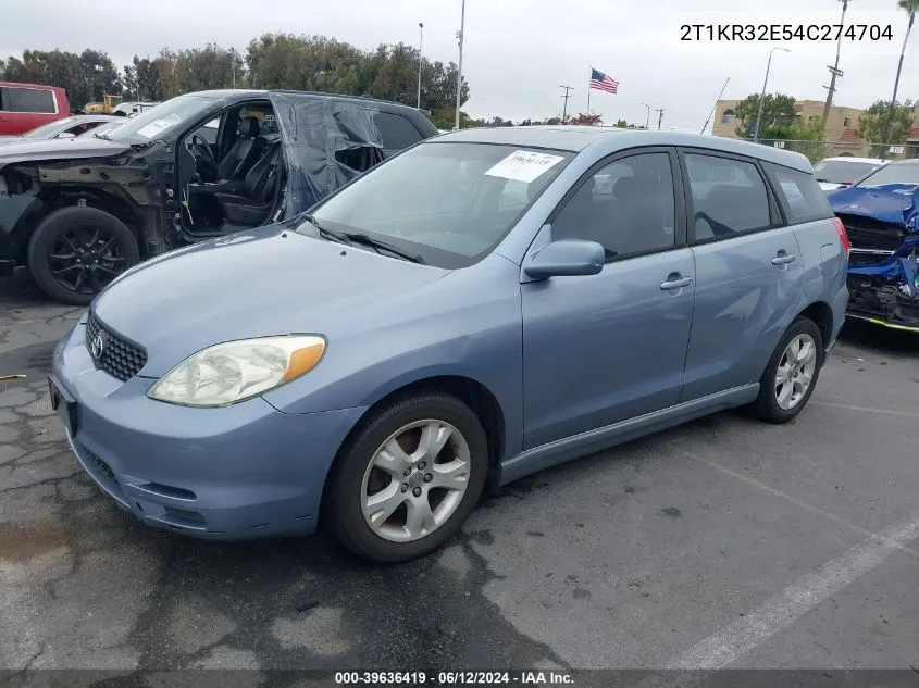 2T1KR32E54C274704 2004 Toyota Matrix Xr