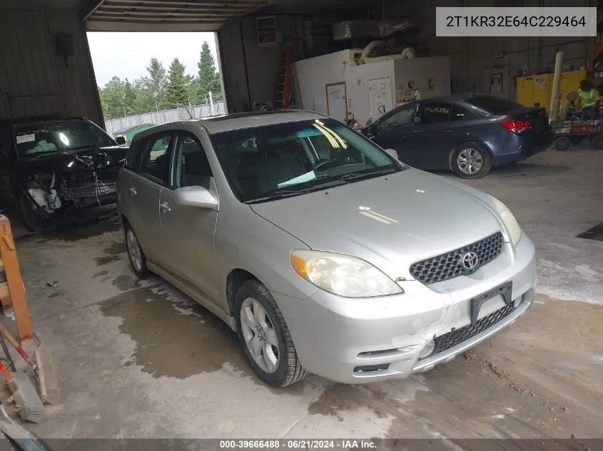 2004 Toyota Corolla Matrix Xr VIN: 2T1KR32E64C229464 Lot: 39666488