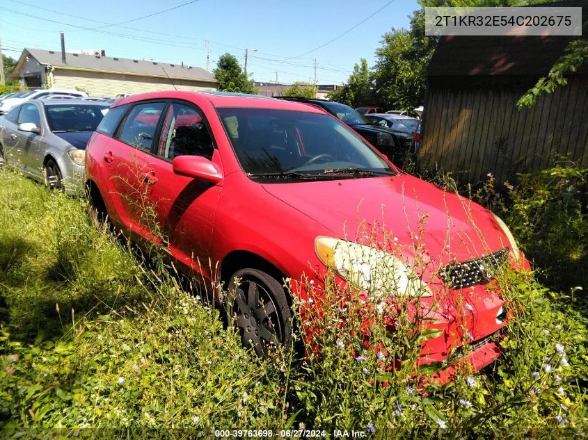 2T1KR32E54C202675 2004 Toyota Matrix Xr