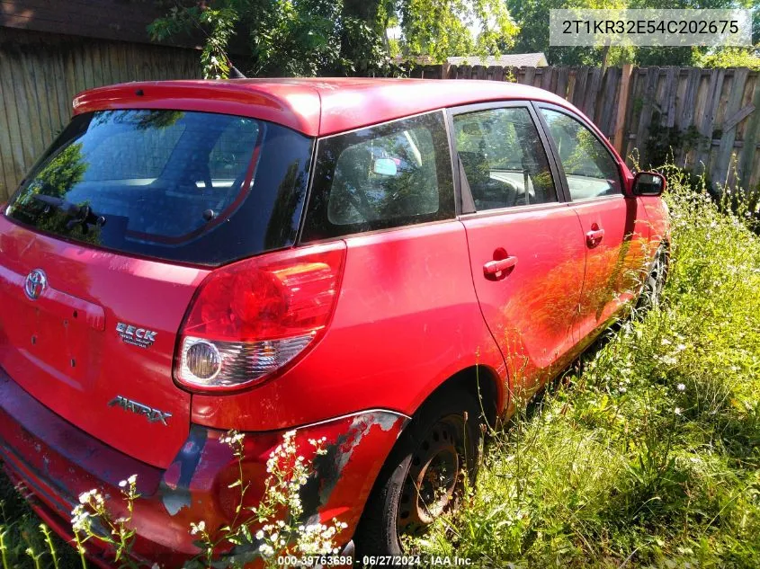 2T1KR32E54C202675 2004 Toyota Matrix Xr