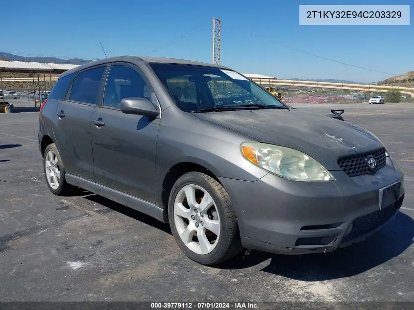 2T1KY32E94C203329 2004 Toyota Matrix Xrs