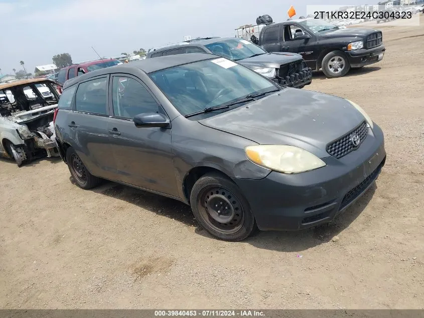 2004 Toyota Matrix Standard VIN: 2T1KR32E24C304323 Lot: 39840453