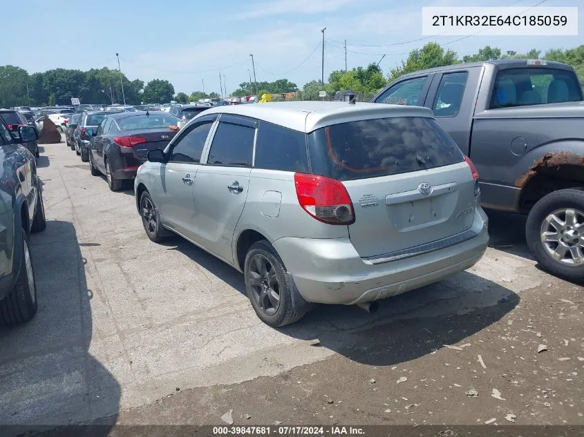 2004 Toyota Matrix Standard VIN: 2T1KR32E64C185059 Lot: 39847681