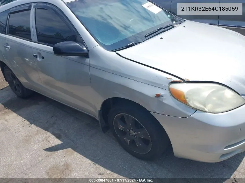 2004 Toyota Matrix Standard VIN: 2T1KR32E64C185059 Lot: 39847681