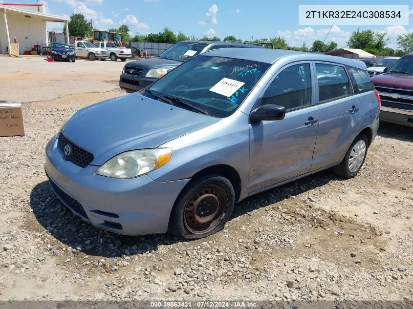 2T1KR32E24C308534 2004 Toyota Matrix Standard