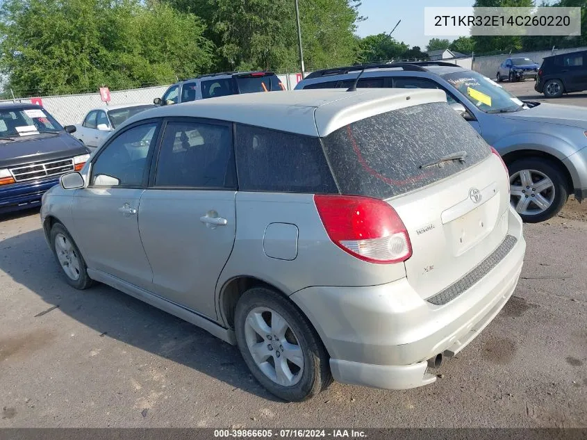 2T1KR32E14C260220 2004 Toyota Matrix Xr