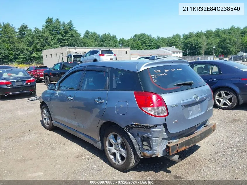 2T1KR32E84C238540 2004 Toyota Matrix Xr