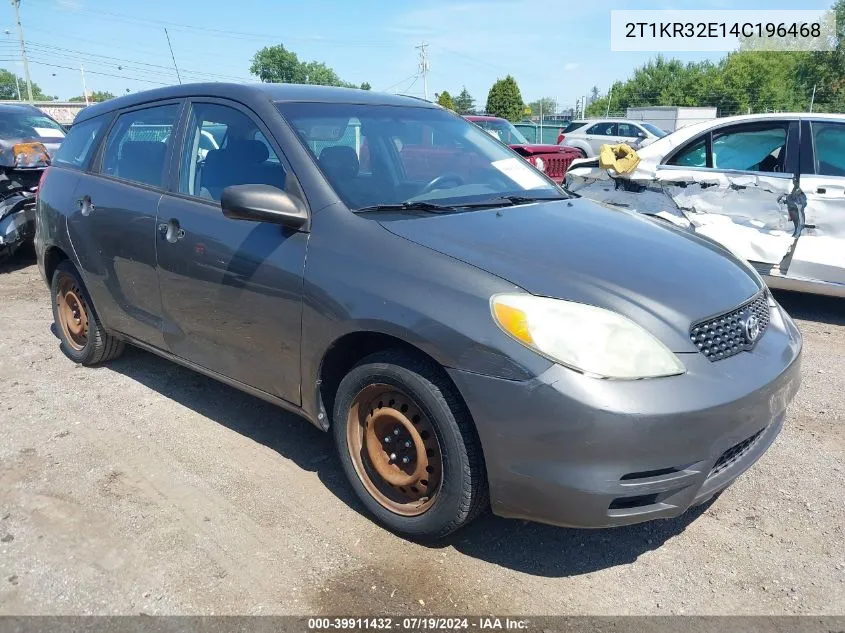 2004 Toyota Matrix Standard VIN: 2T1KR32E14C196468 Lot: 39911432