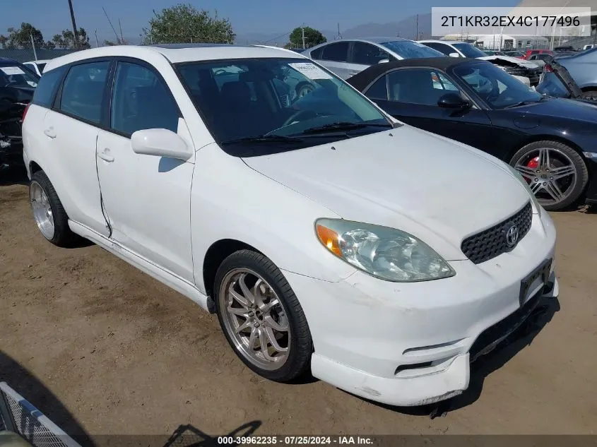 2004 Toyota Matrix Xr VIN: 2T1KR32EX4C177496 Lot: 39962235