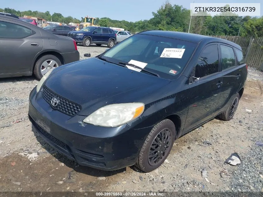 2T1KR32E54C316739 2004 Toyota Matrix Standard