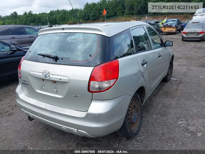 2T1LR32E14C211653 2004 Toyota Matrix Standard