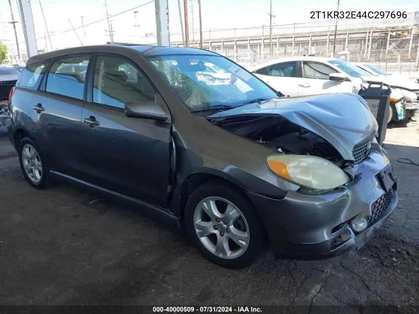 2004 Toyota Matrix Xr VIN: 2T1KR32E44C297696 Lot: 40000509