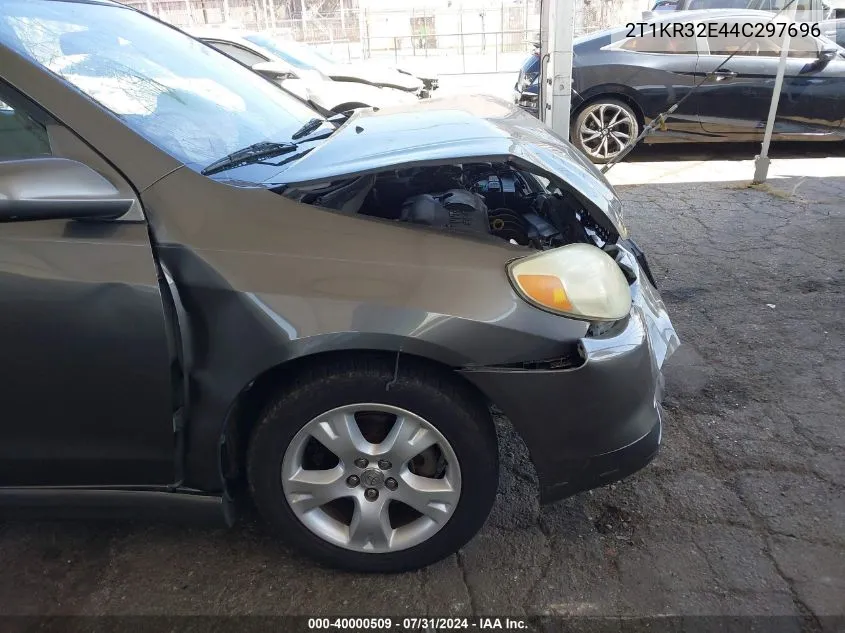 2004 Toyota Matrix Xr VIN: 2T1KR32E44C297696 Lot: 40000509