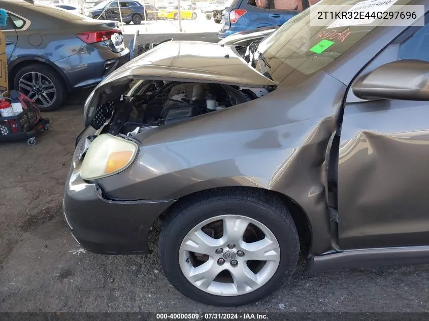 2004 Toyota Matrix Xr VIN: 2T1KR32E44C297696 Lot: 40000509