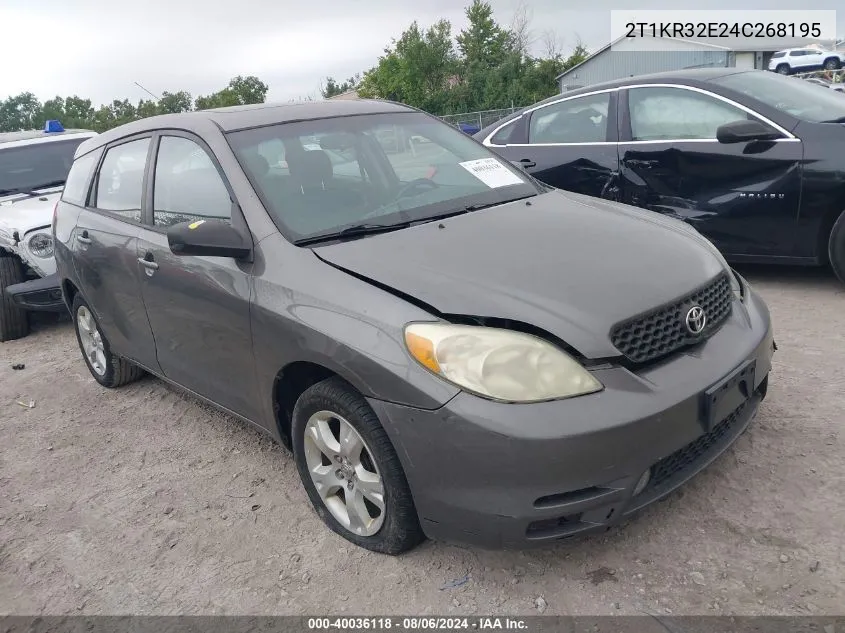 2T1KR32E24C268195 2004 Toyota Corolla Matrix Xr