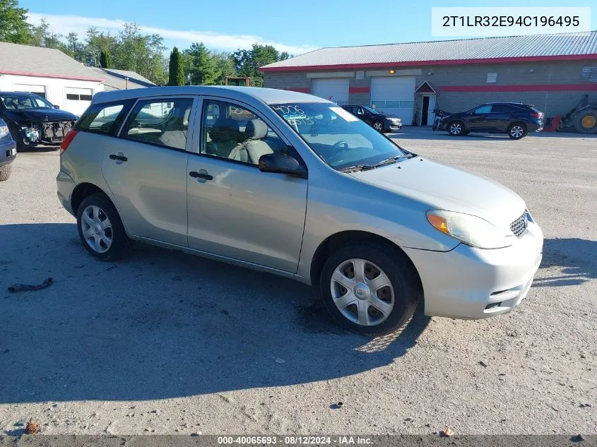 2T1LR32E94C196495 2004 Toyota Matrix Standard