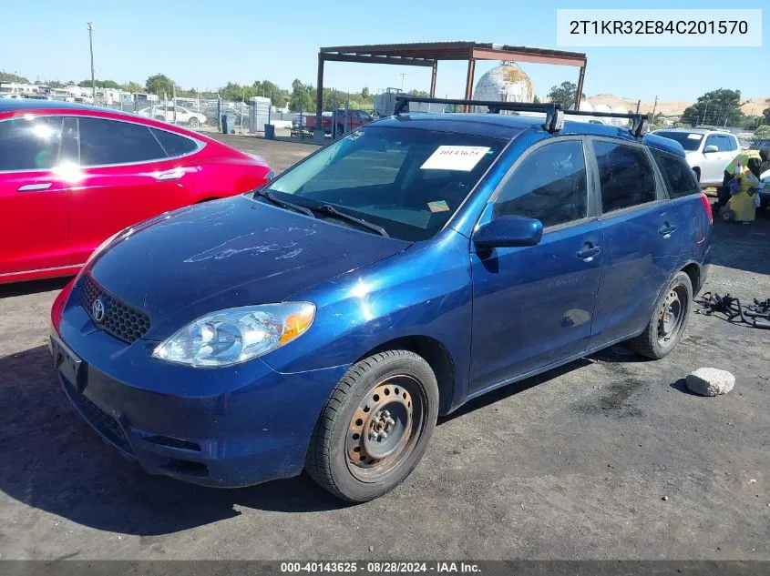 2T1KR32E84C201570 2004 Toyota Matrix Xr