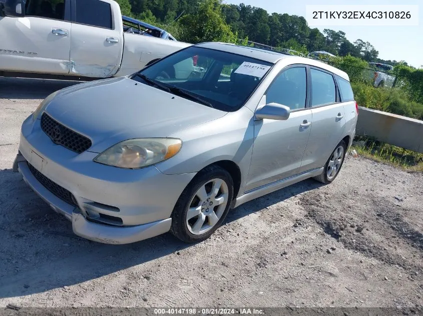 2T1KY32EX4C310826 2004 Toyota Corolla Matrix Xrs