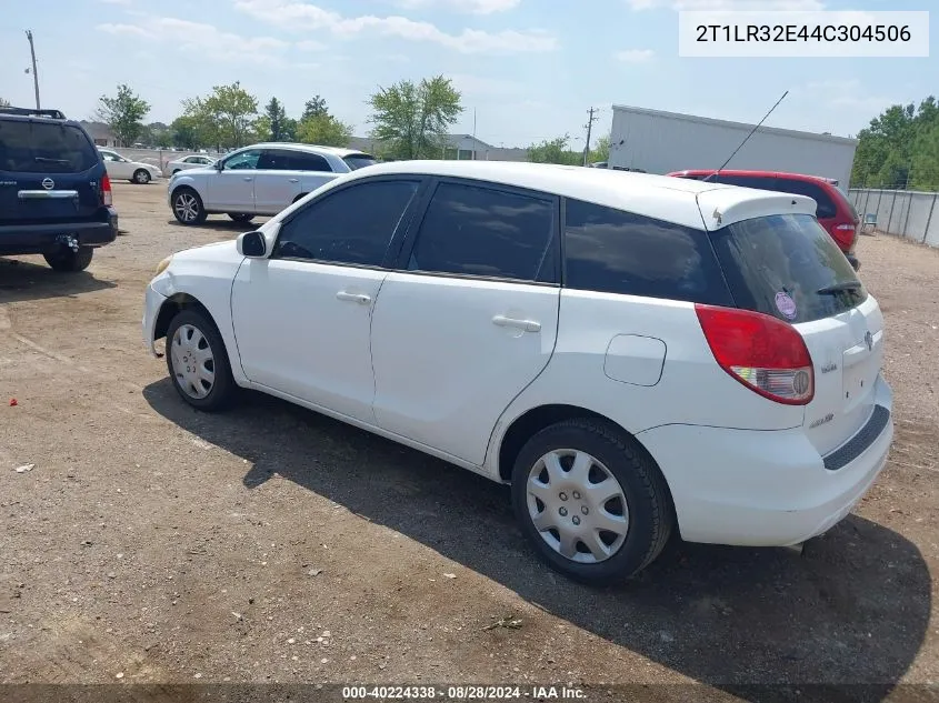 2004 Toyota Matrix Xr VIN: 2T1LR32E44C304506 Lot: 40224338