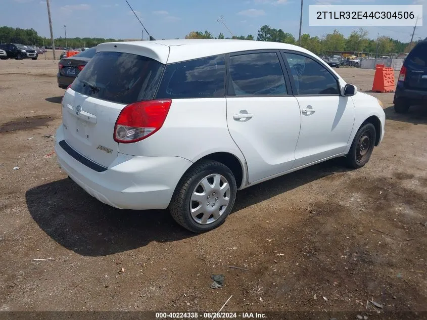 2004 Toyota Matrix Xr VIN: 2T1LR32E44C304506 Lot: 40224338