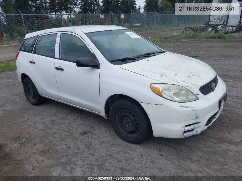 2T1KR32E54C301951 2004 Toyota Matrix Standard