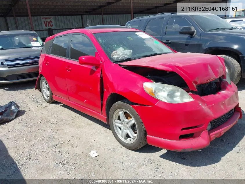 2004 Toyota Corolla Matrix Xr VIN: 2T1KR32E04C168161 Lot: 40306361