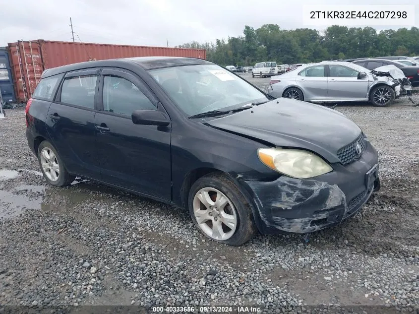 2004 Toyota Matrix Xr VIN: 2T1KR32E44C207298 Lot: 40333656