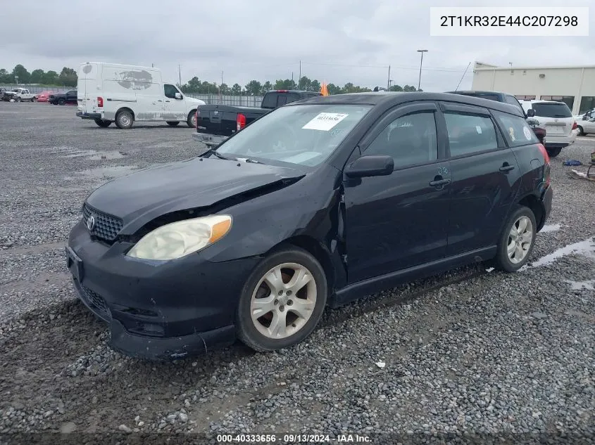 2004 Toyota Matrix Xr VIN: 2T1KR32E44C207298 Lot: 40333656