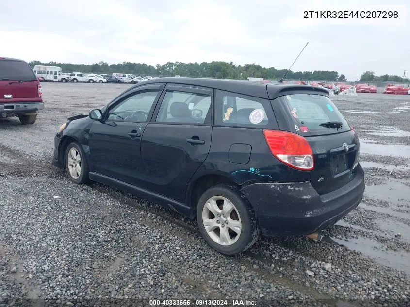 2004 Toyota Matrix Xr VIN: 2T1KR32E44C207298 Lot: 40333656