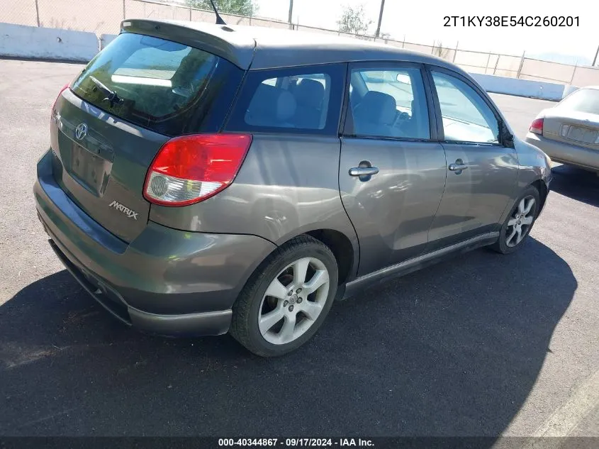 2T1KY38E54C260201 2004 Toyota Matrix Xrs