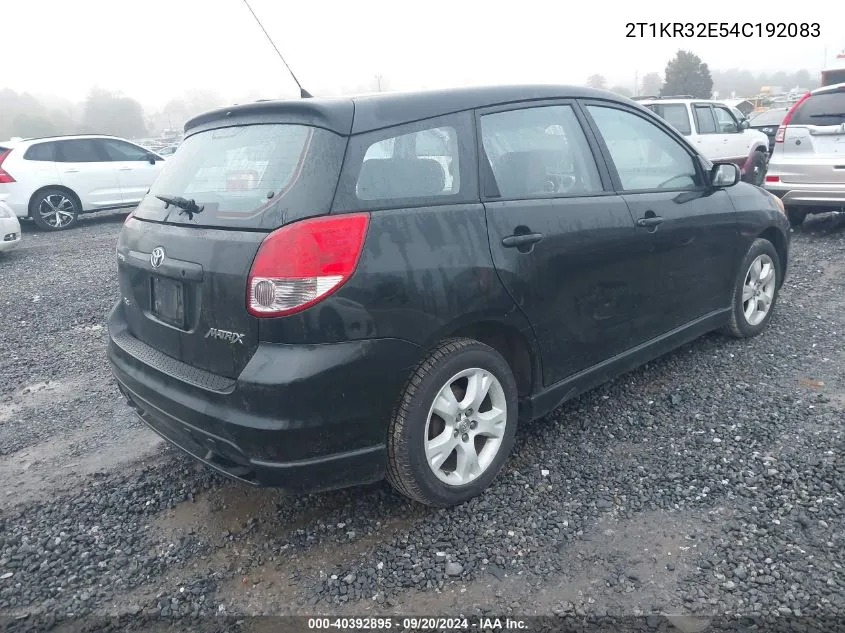 2T1KR32E54C192083 2004 Toyota Matrix Xr