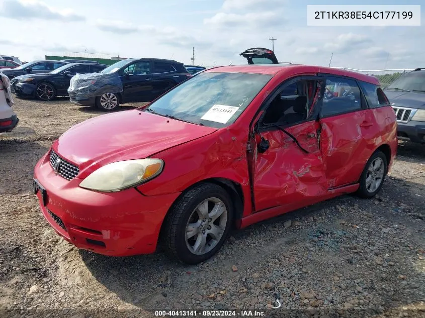 2004 Toyota Matrix Xr VIN: 2T1KR38E54C177199 Lot: 40413141