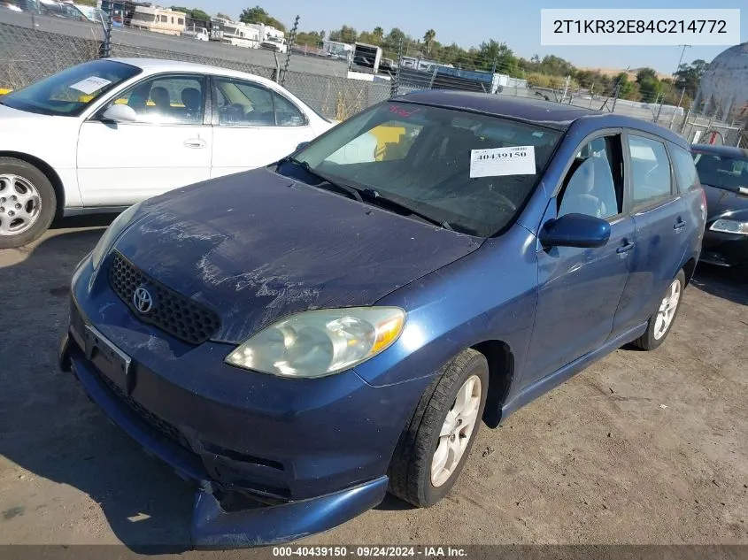 2T1KR32E84C214772 2004 Toyota Matrix Xr